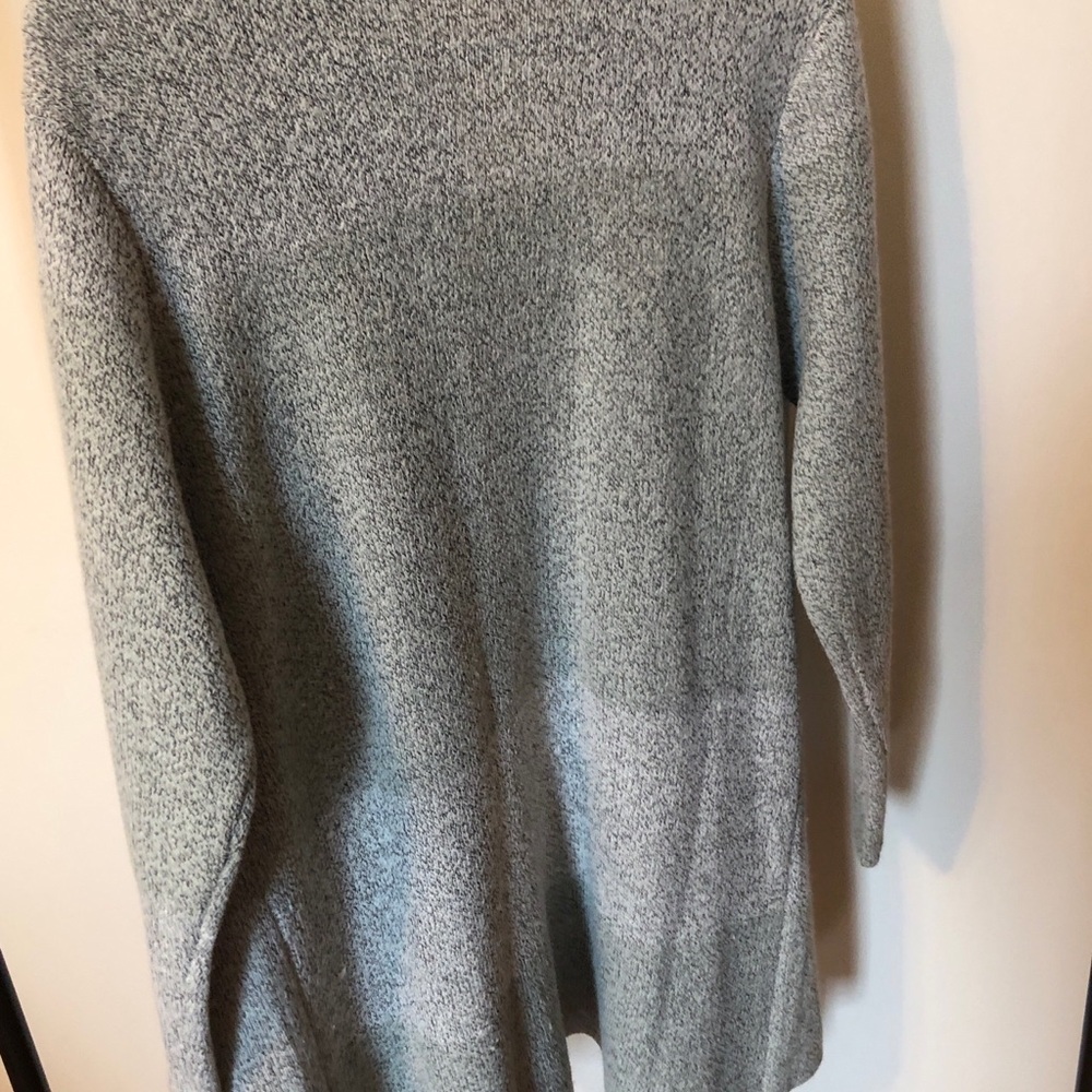 NWOT Gray on Gray Open Sweater by Creation with Draped Collar and Cozy Fit XXL - Picture 3 of 3